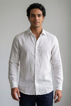 CAMISA MANGA LONGA LINHO PURO