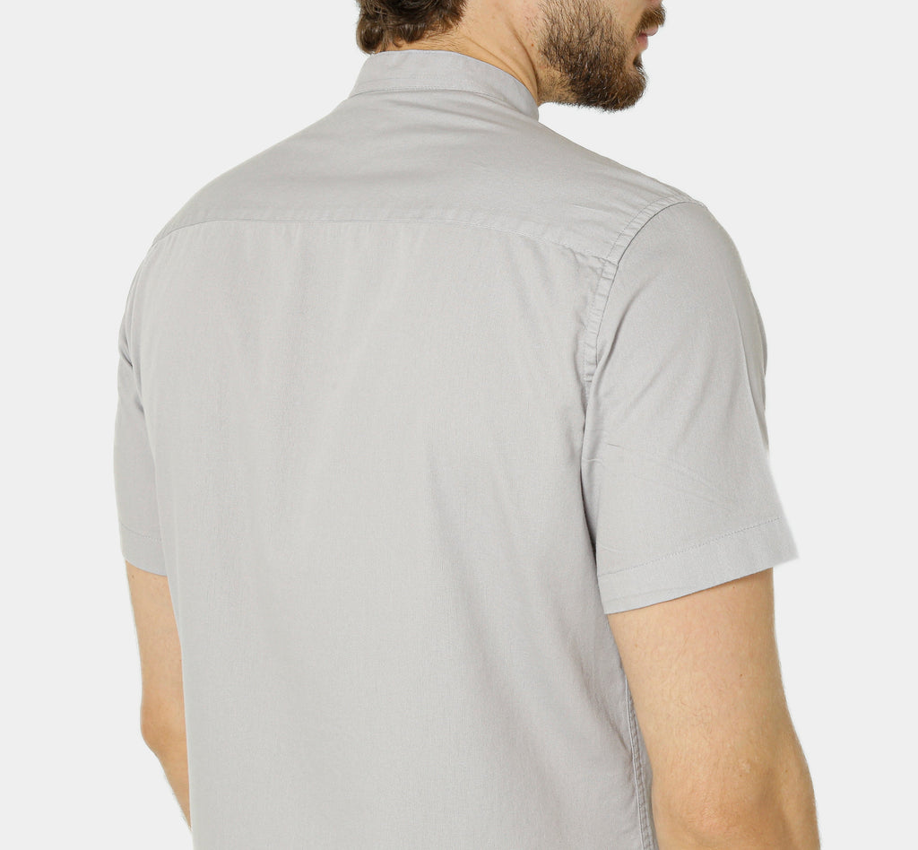 CAMISA MANGA CURTA GOLA PADRE SARJA ESTONADA