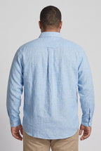 CAMISA MANGA LONGA PLUS SIZE LINHO