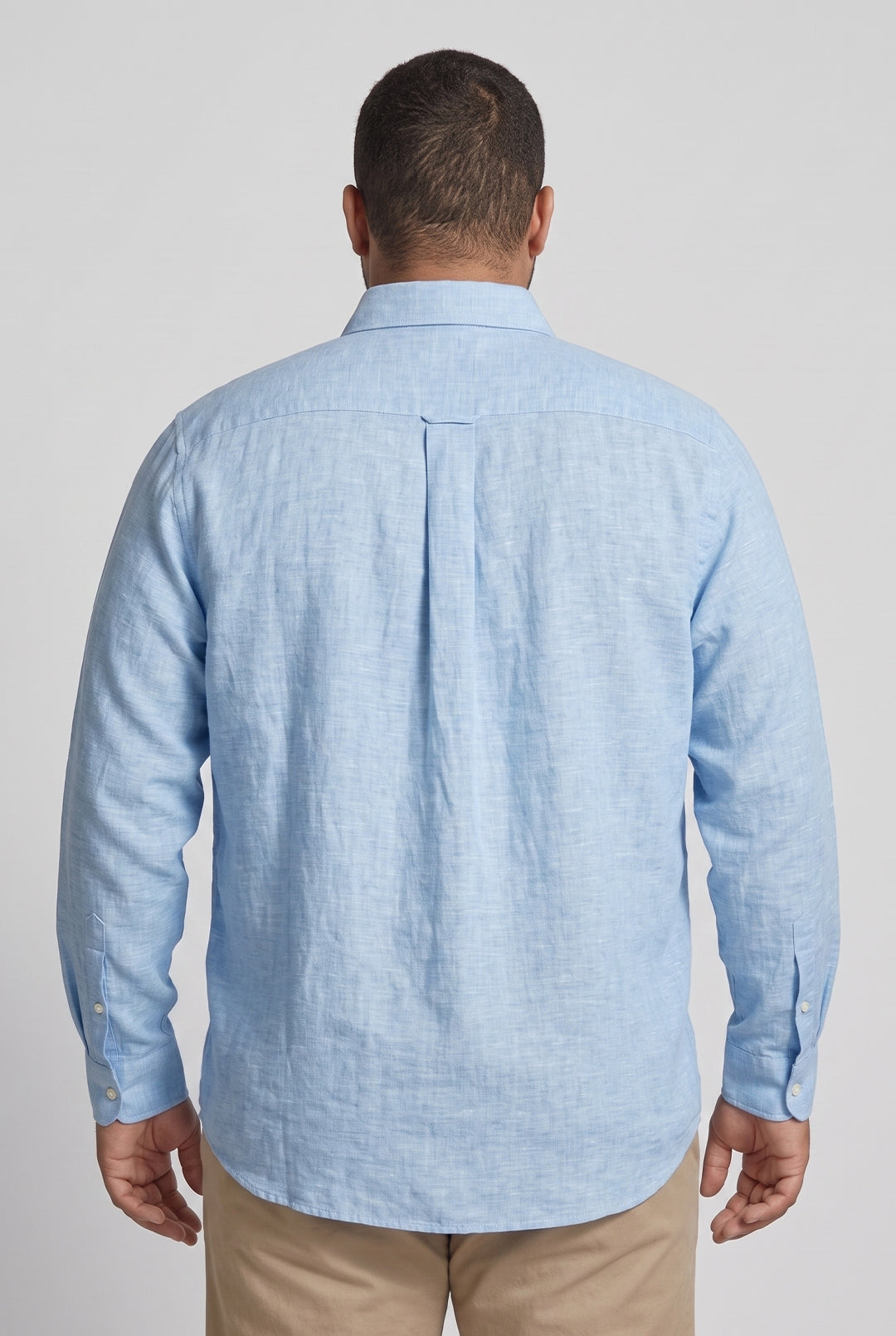 CAMISA MANGA LONGA PLUS SIZE LINHO