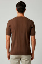 CAMISETA TRICOT  CANELADA