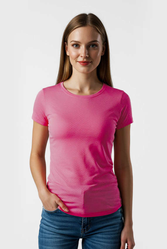 CAMISETA FEMININA FITNESS DRY POLIAMIDA