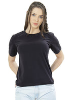 CAMISETA FEMININA BABY LONG GOLA REDONDA