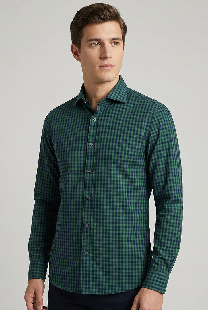 CAMISA SOCIAL SLIM FIT MANGA LONGA XADREZ