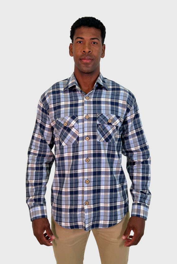 CAMISA XADREZ FLANELA OVERSHIRT MANGA LONGA