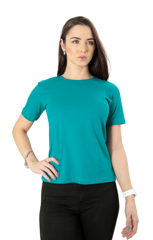 CAMISETA FEMININA BABY LONG GOLA REDONDA