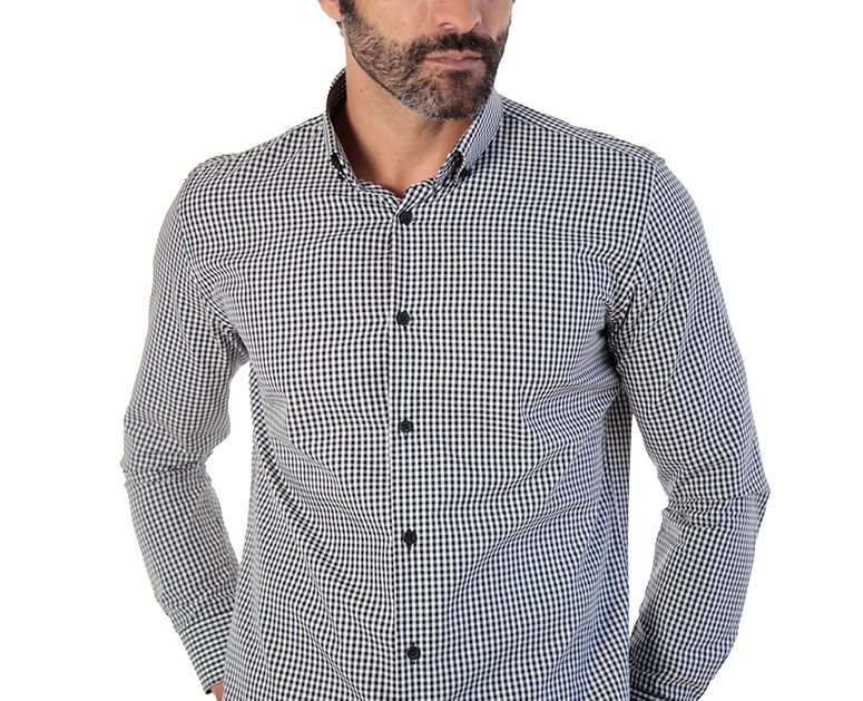 CAMISA SOCIAL SLIM FIT MANGA LONGA XADREZ
