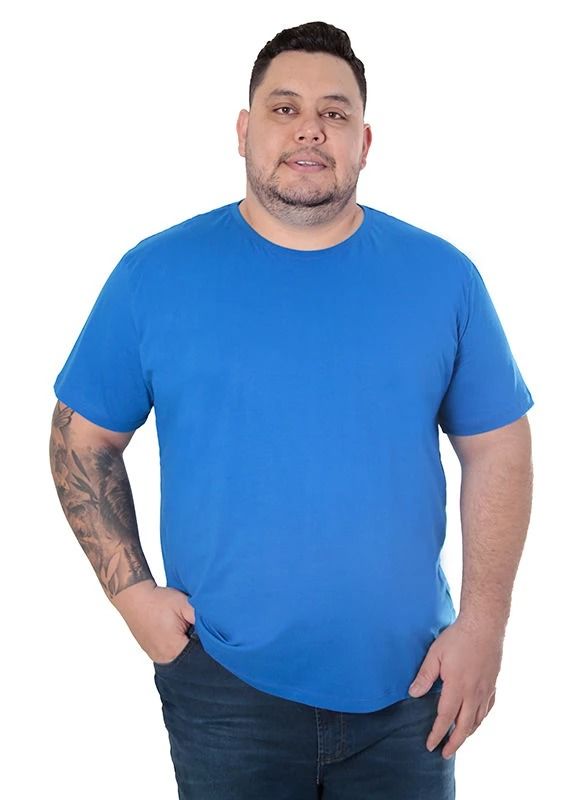 CAMISETA BÁSICA GOLA REDONDA LISA PLUS