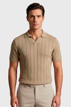 POLO TRICOT V CANELADA