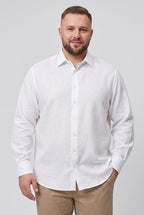 CAMISA MANGA LONGA PLUS SIZE LINHO