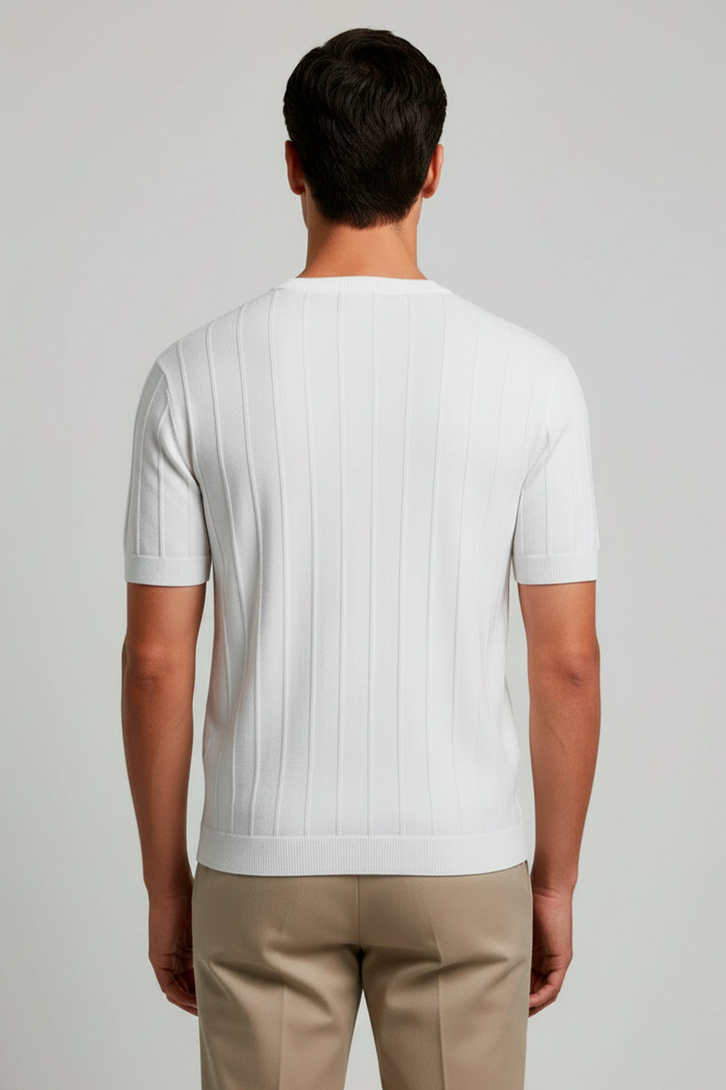 CAMISETA TRICOT  CANELADA