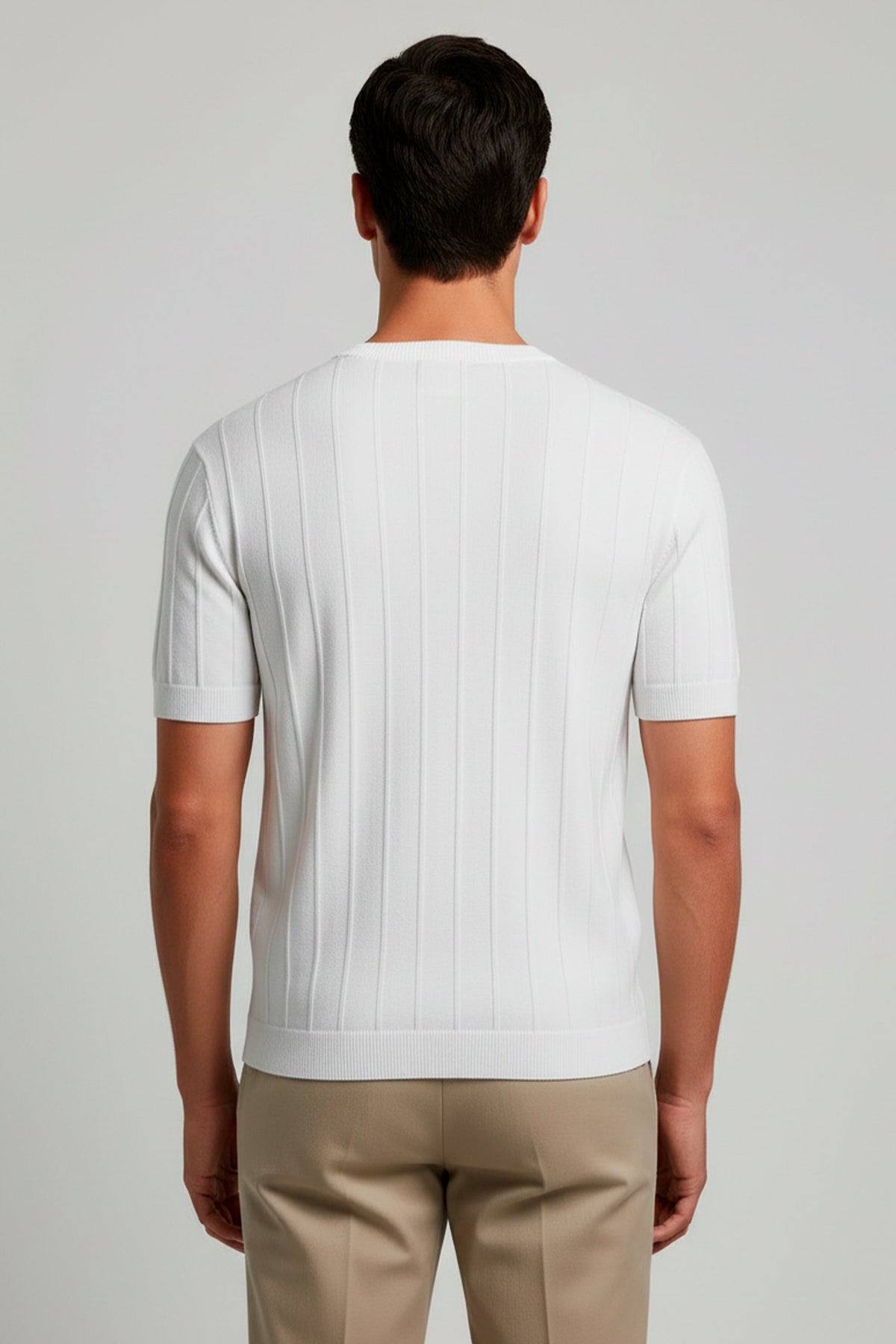 CAMISETA TRICOT  CANELADA