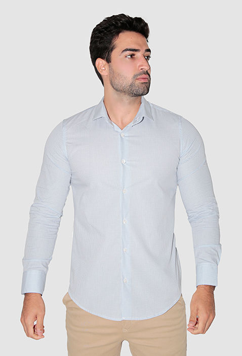 CAMISA MANGA LONGA SUPER SLIM XADREZ