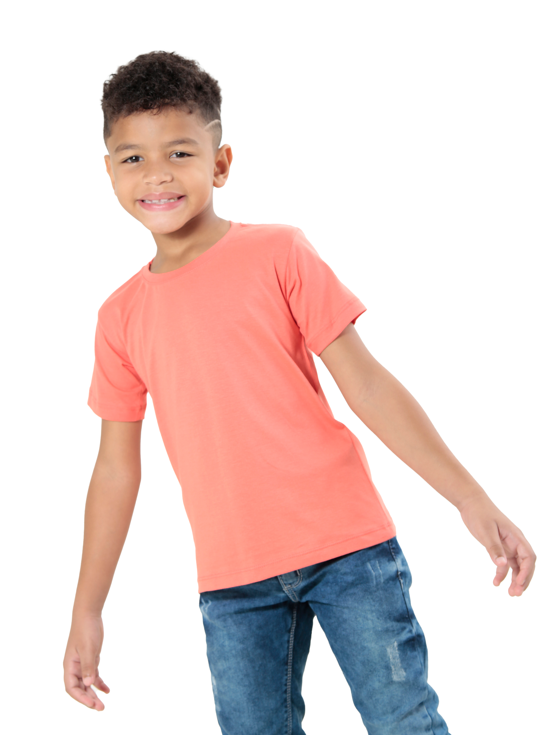 CAMISETA INFANTIL BÁSICA GOLA REDONDA