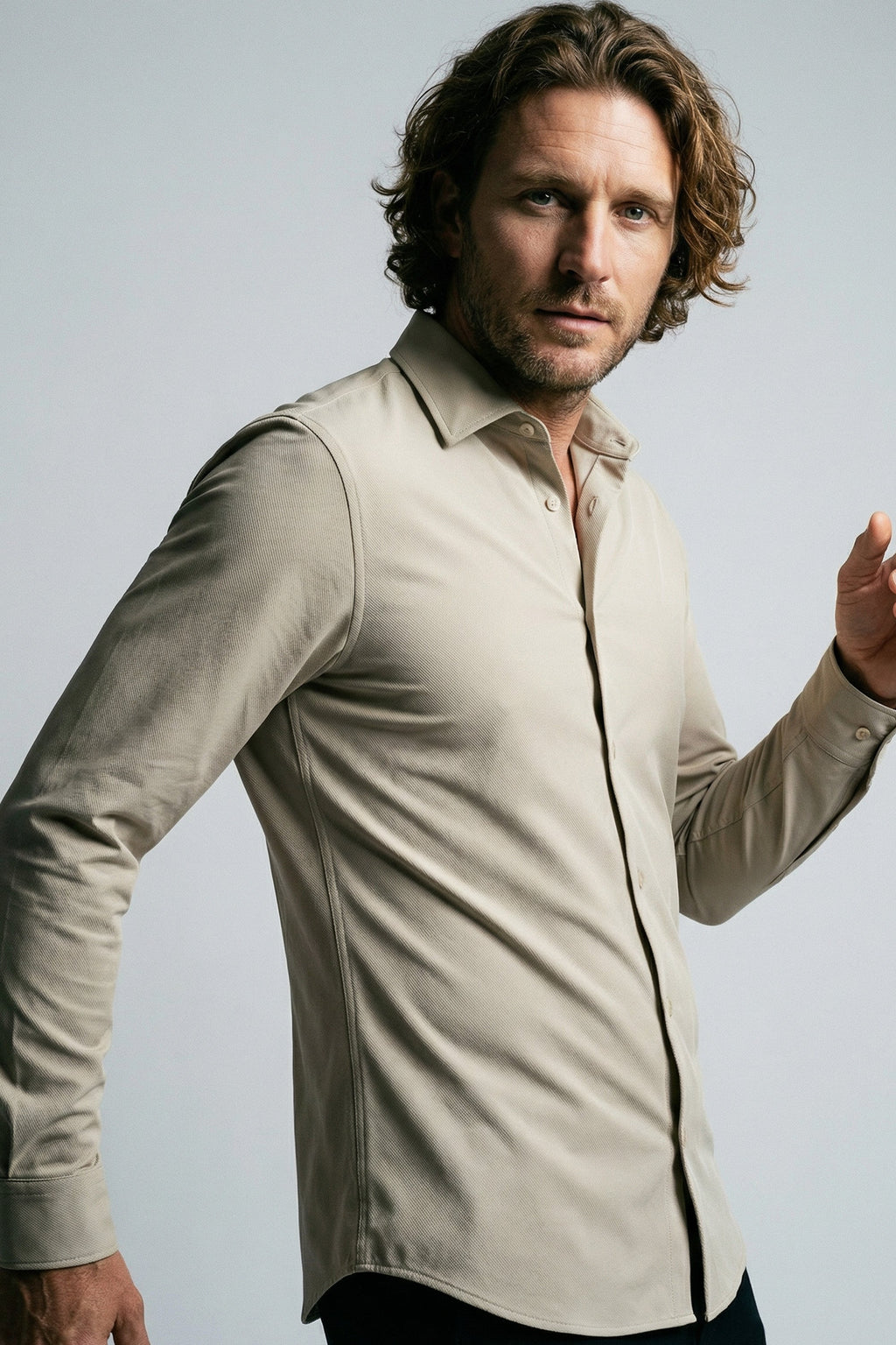 CAMISA TECH POLIAMIDA TWILL