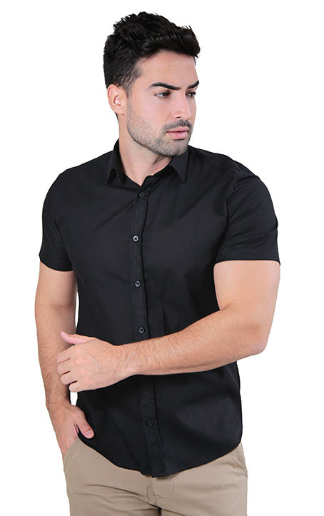 CAMISA MANGA CURTA SLIM FIT FLAMÊ
