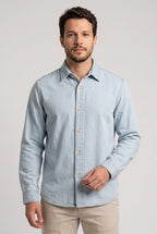CAMISA JEANS OVERSHIRT MANGA LONGA