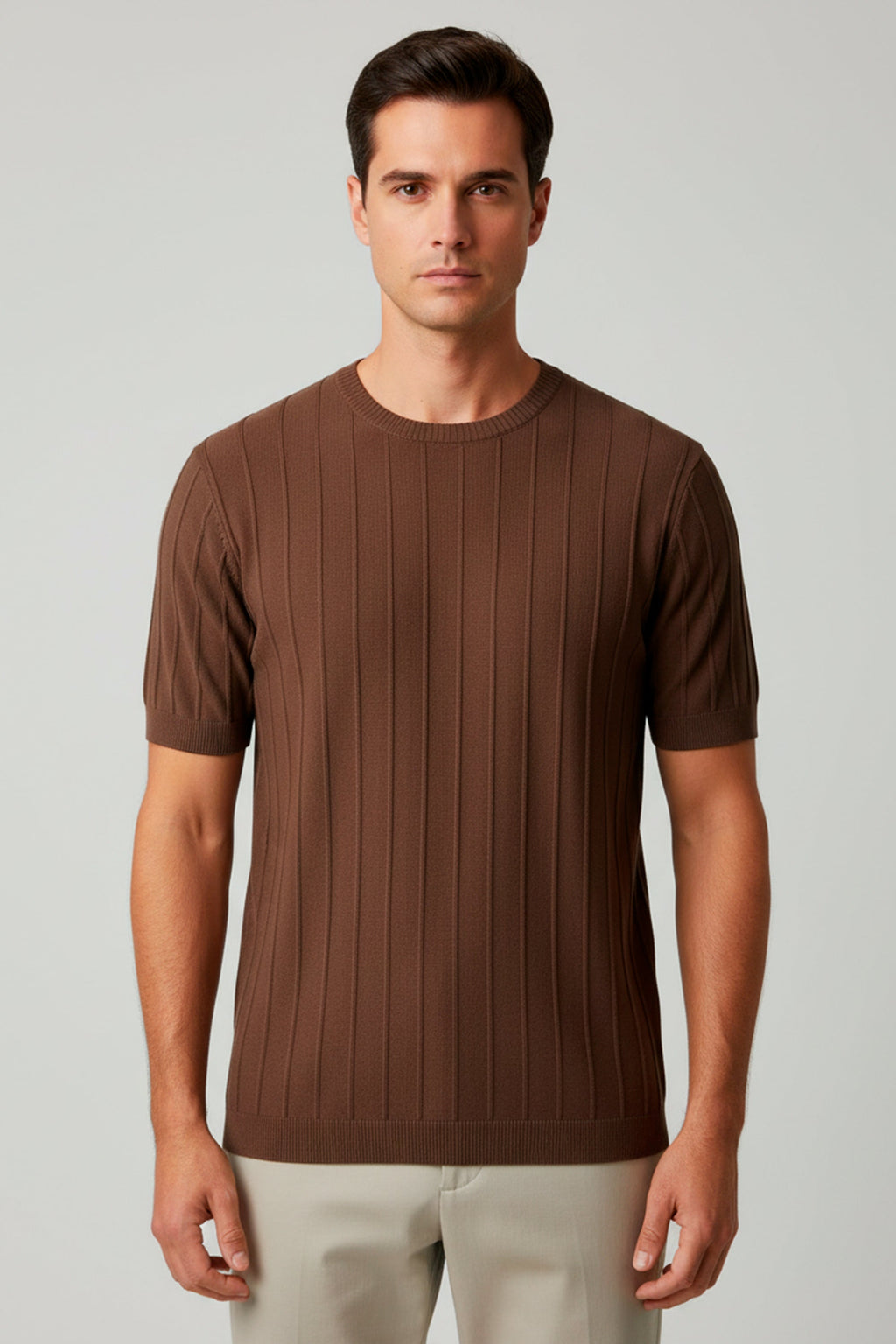 CAMISETA TRICOT  CANELADA
