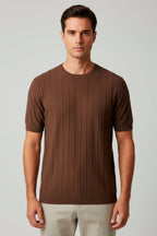 CAMISETA TRICOT  CANELADA