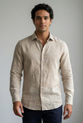 CAMISA MANGA LONGA LINHO PURO