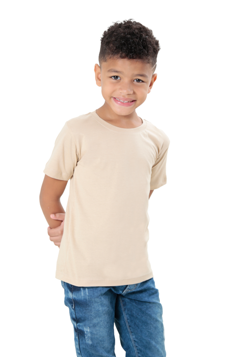 CAMISETA INFANTIL BÁSICA GOLA REDONDA