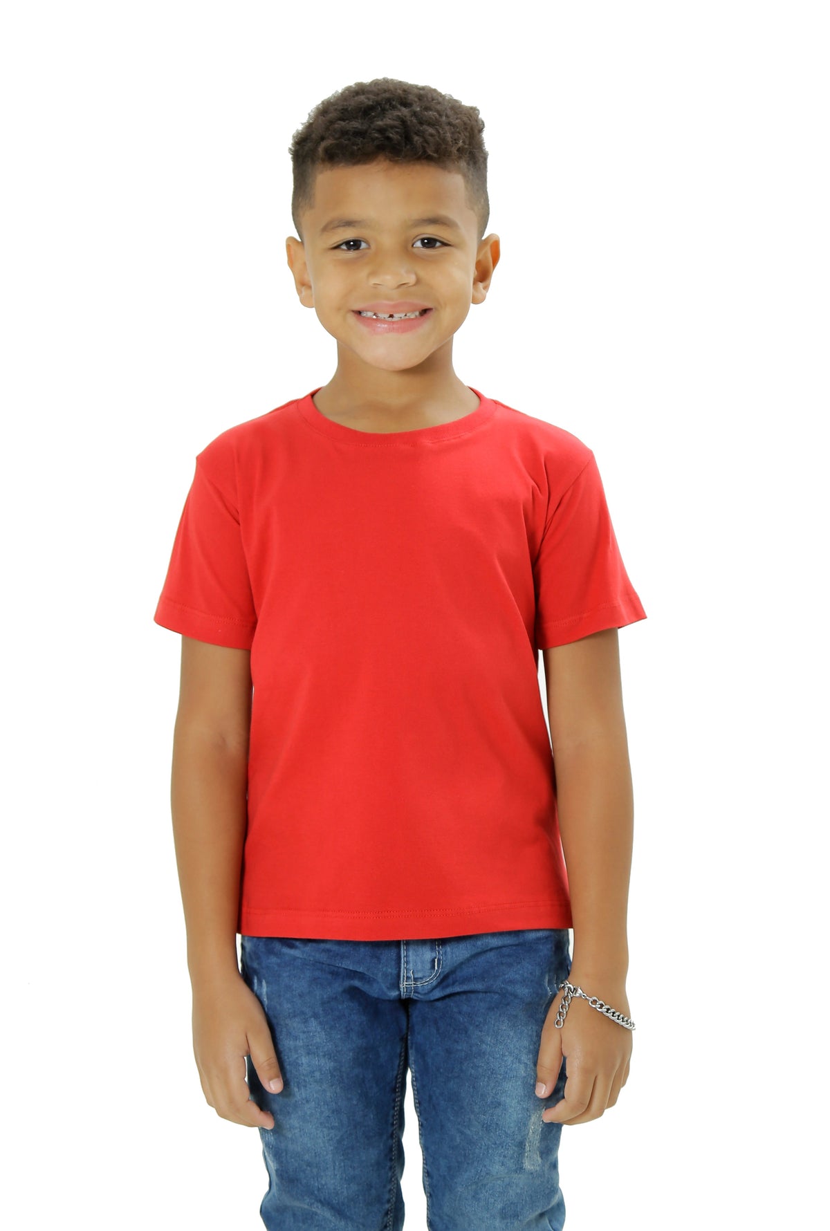 CAMISETA GOLA REDONDA BÁSICA INFANTIL