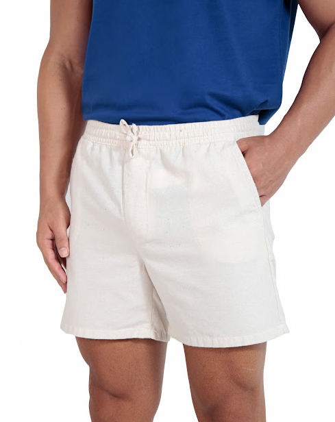 Short Natural Maquinetado