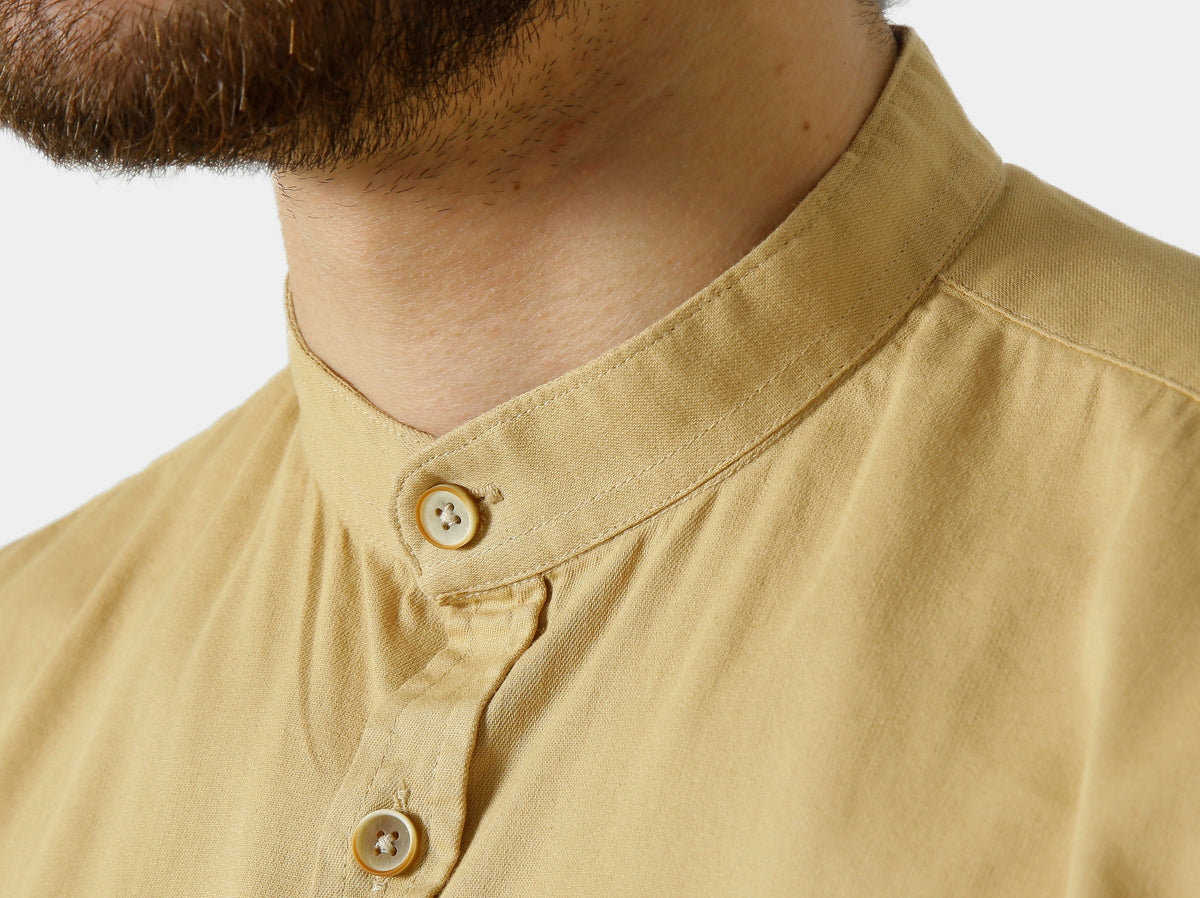 CAMISA MANGA CURTA GOLA PADRE SARJA ESTONADA
