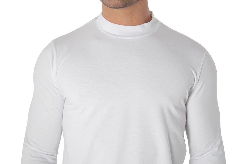 CAMISETA MANGA LONGA ALGODÃO EGÍPCIO GOLA ALTA