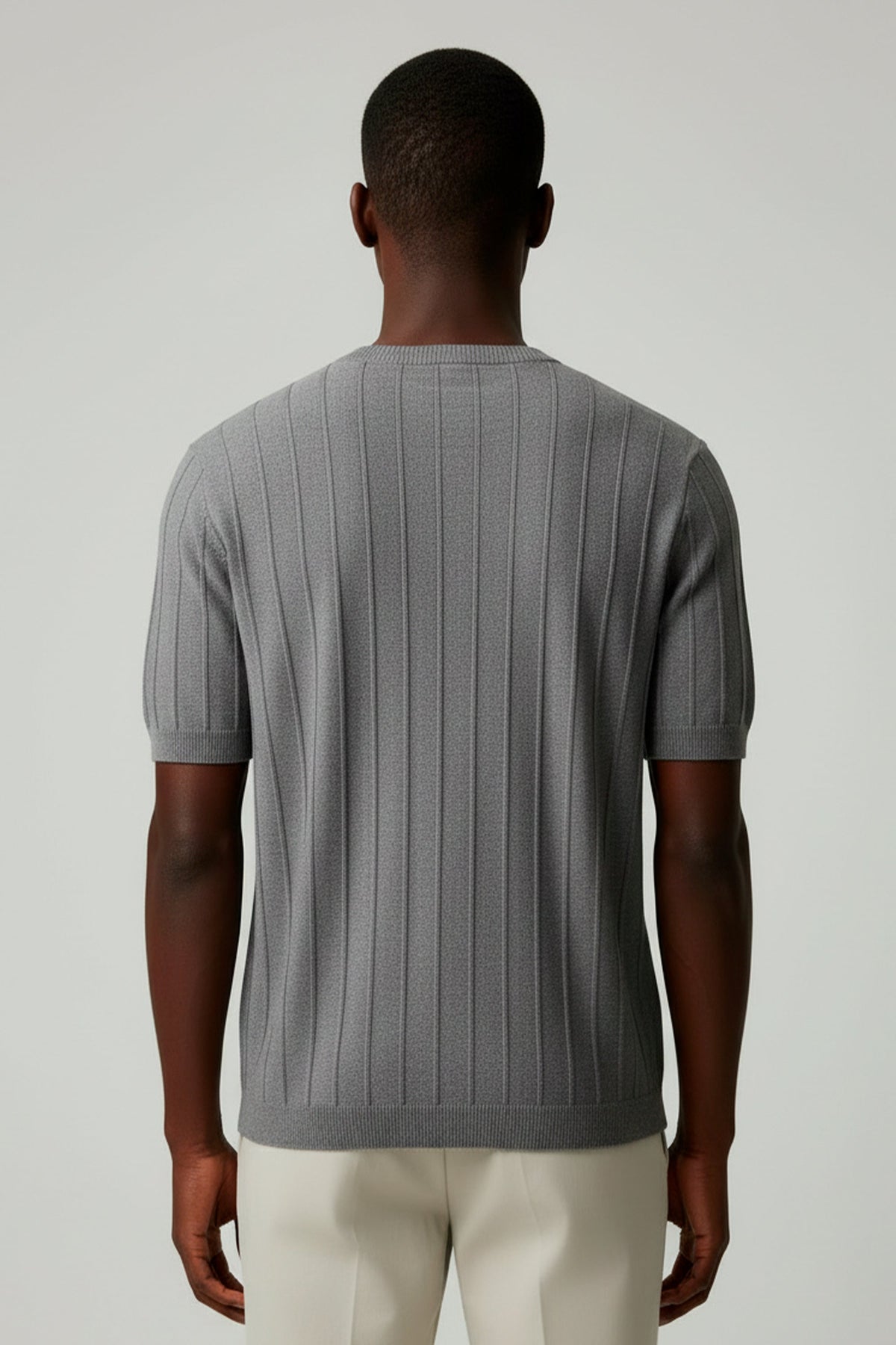 CAMISETA TRICOT  CANELADA