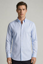 CAMISA MANGA LONGA SLIM FIT OXFORD PREMIUM EGÍPCIO