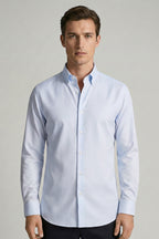 CAMISA MANGA LONGA SLIM FIT OXFORD PREMIUM EGÍPCIO