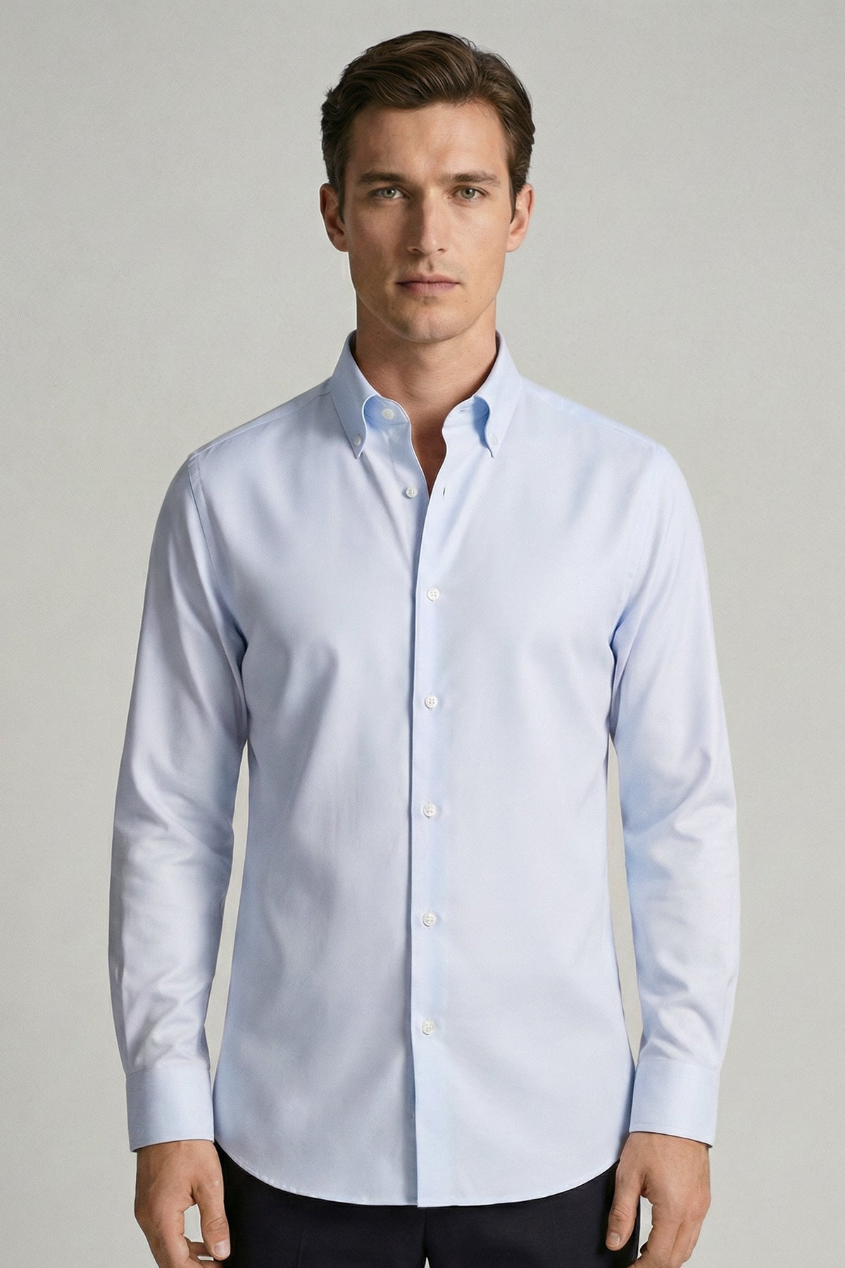 CAMISA MANGA LONGA SLIM FIT OXFORD PREMIUM EGÍPCIO