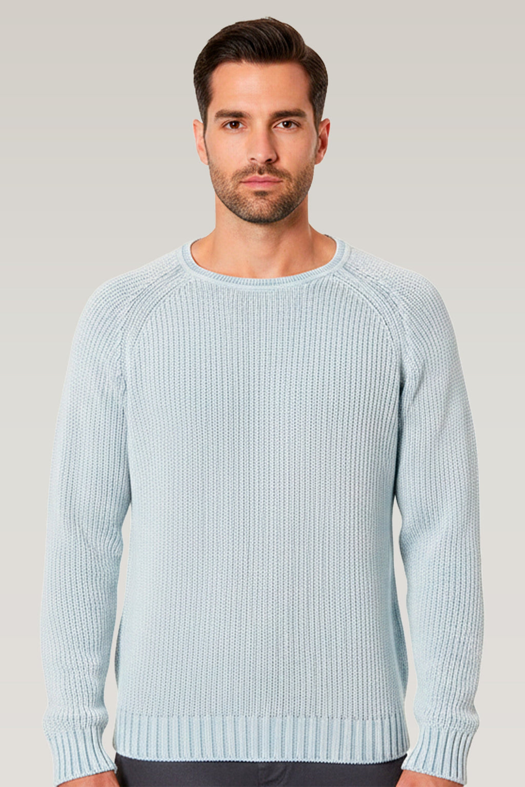 SUÉTER TRICOT RAGLAN GOLA O