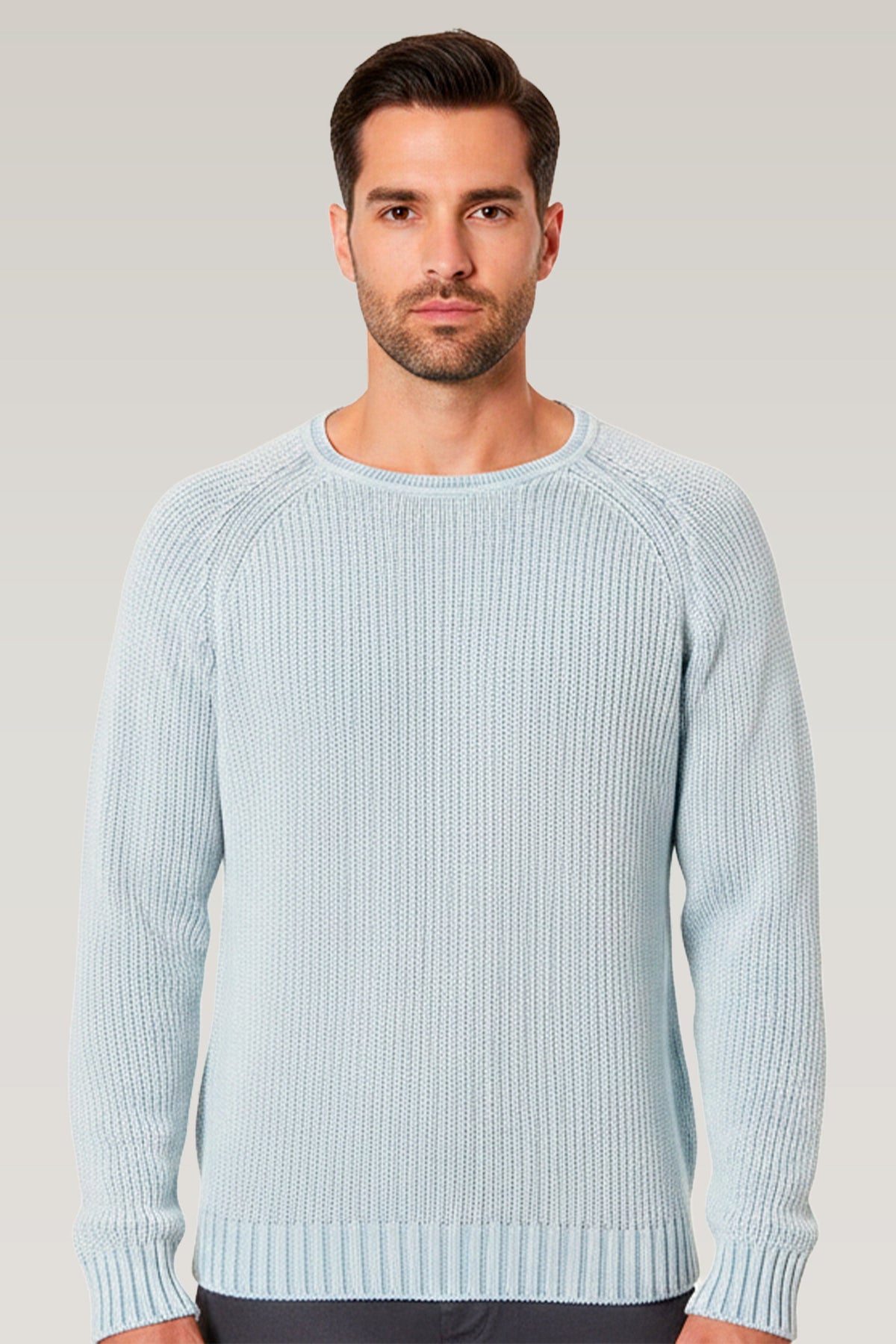 SUÉTER TRICOT RAGLAN GOLA O