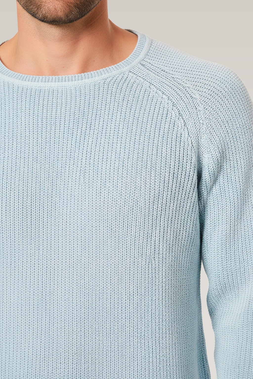 SUÉTER TRICOT RAGLAN GOLA O