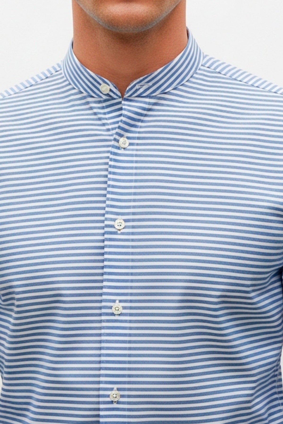 CAMISA MANGA LONGA SLIM FIT GOLA PADRE LISTRAS