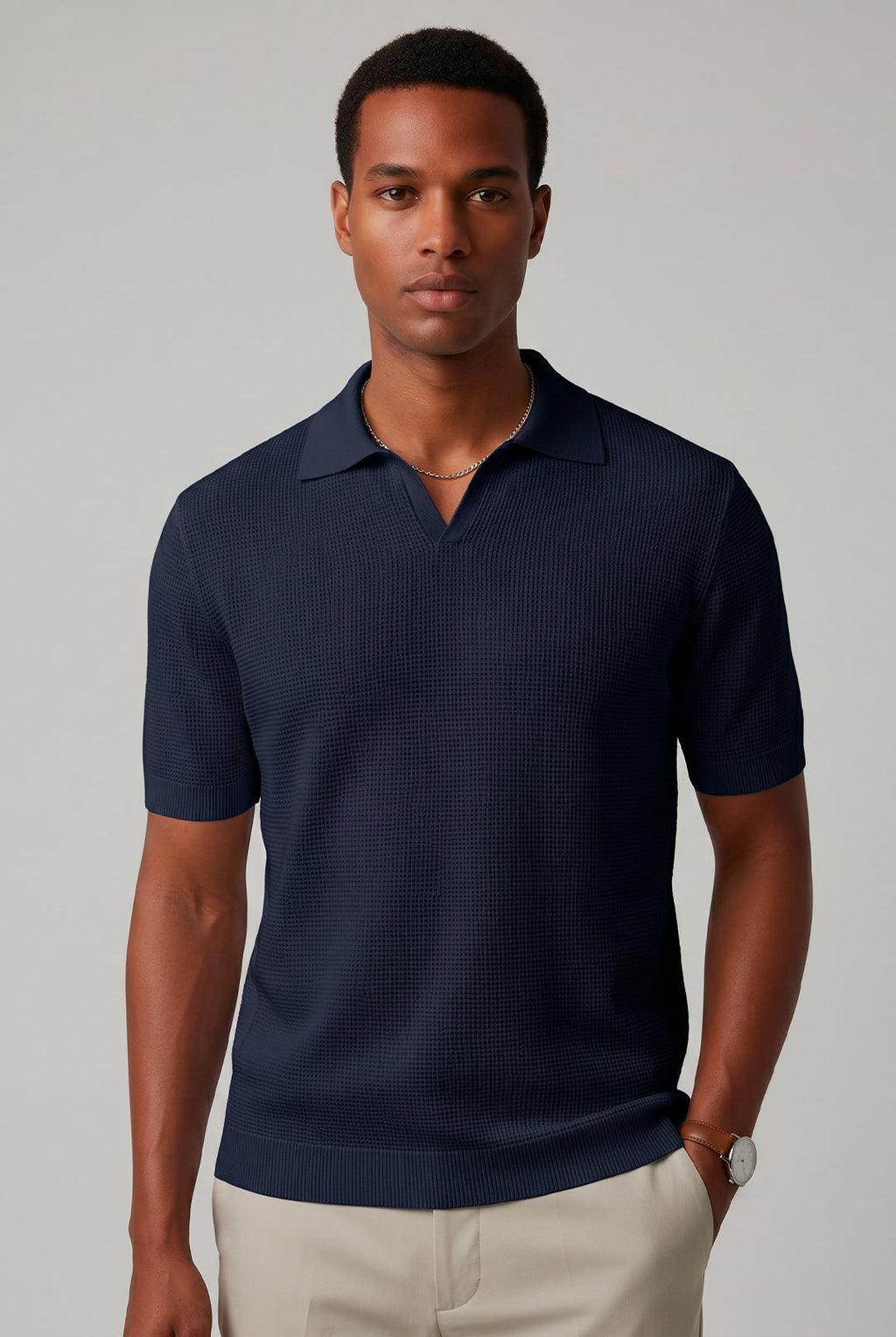 POLO TRICOT V TEXTURA