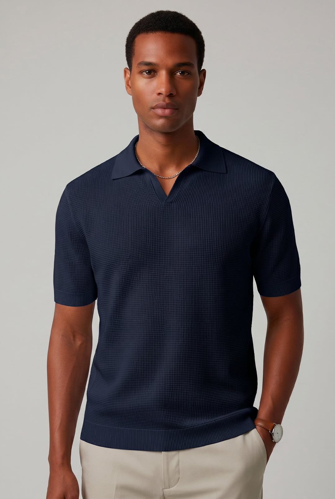 POLO TRICOT V TEXTURA