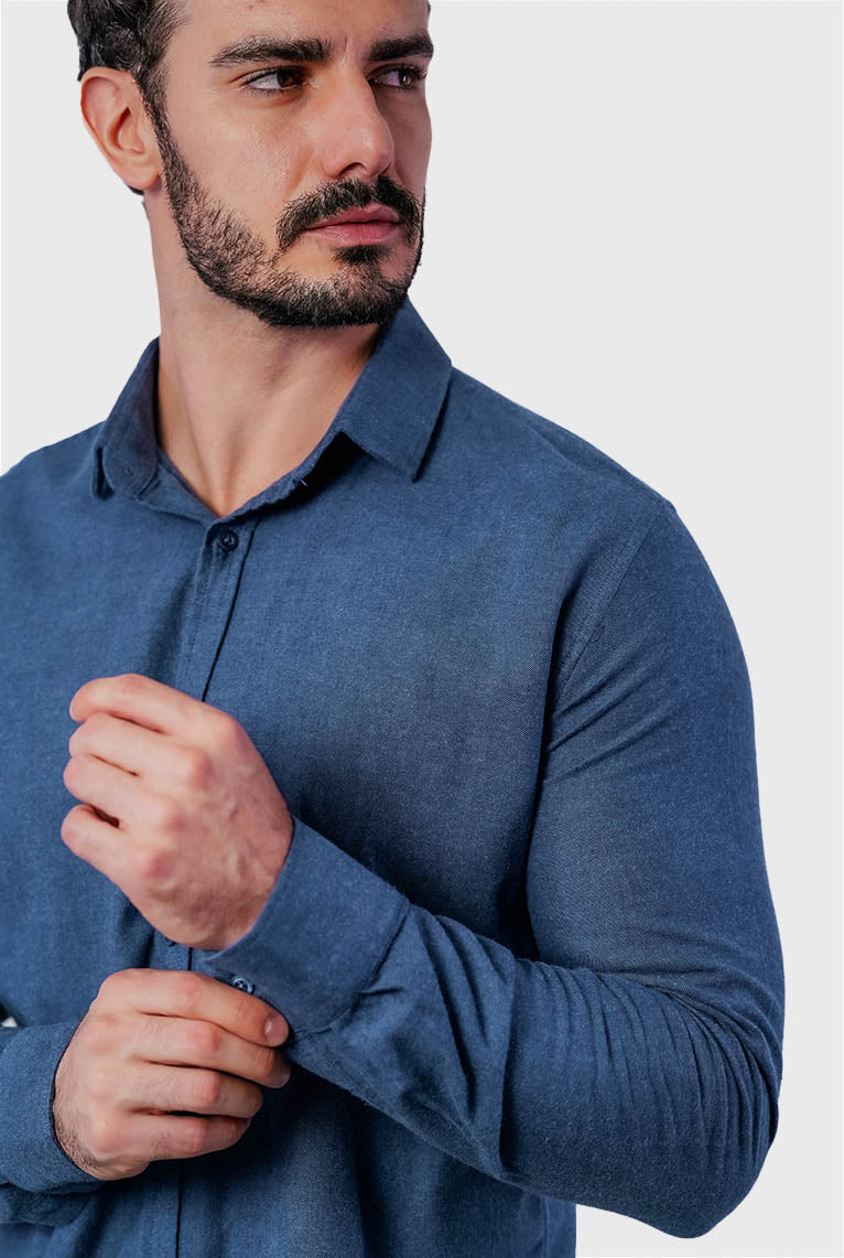 CAMISA FLANELA MANGA LONGA SLIM FIT