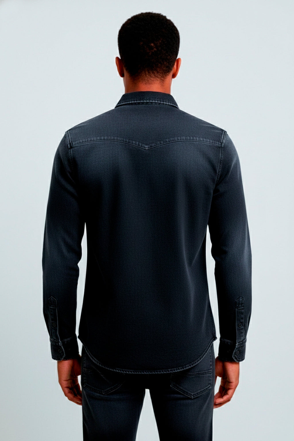 CAMISA JEANS MANGA LONGA SLIM FIT
