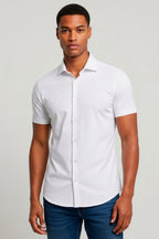 CAMISA MANGA CURTA  SLIM FIT BÁSICA