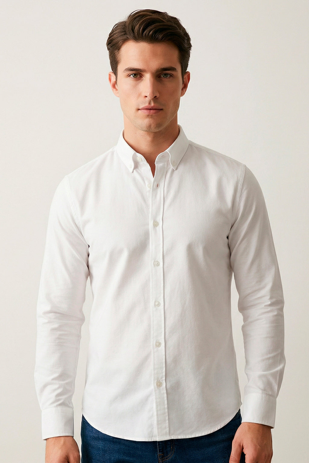 CAMISA MANGA LONGA SLIM FIT OXFORD BUTTON DOWN