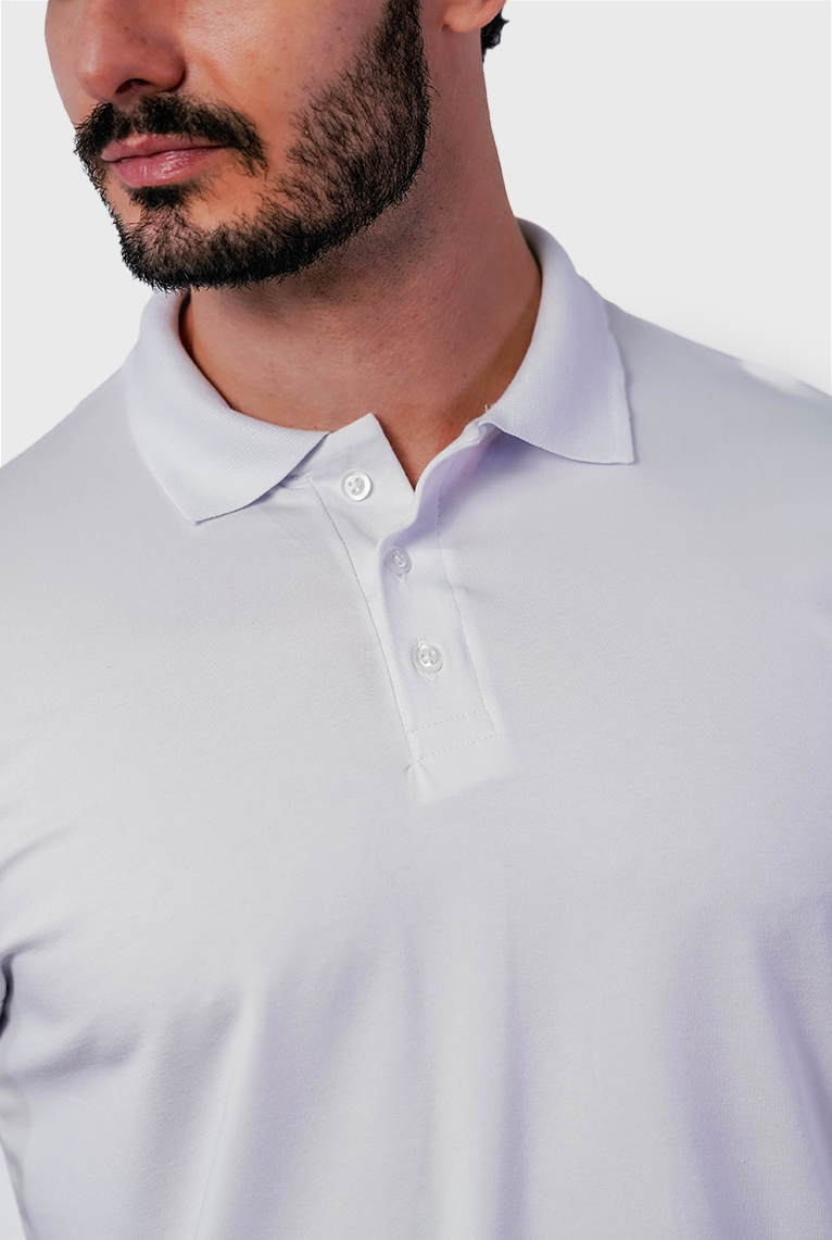 POLO COTTON PIMA COM ELASTANO LISA