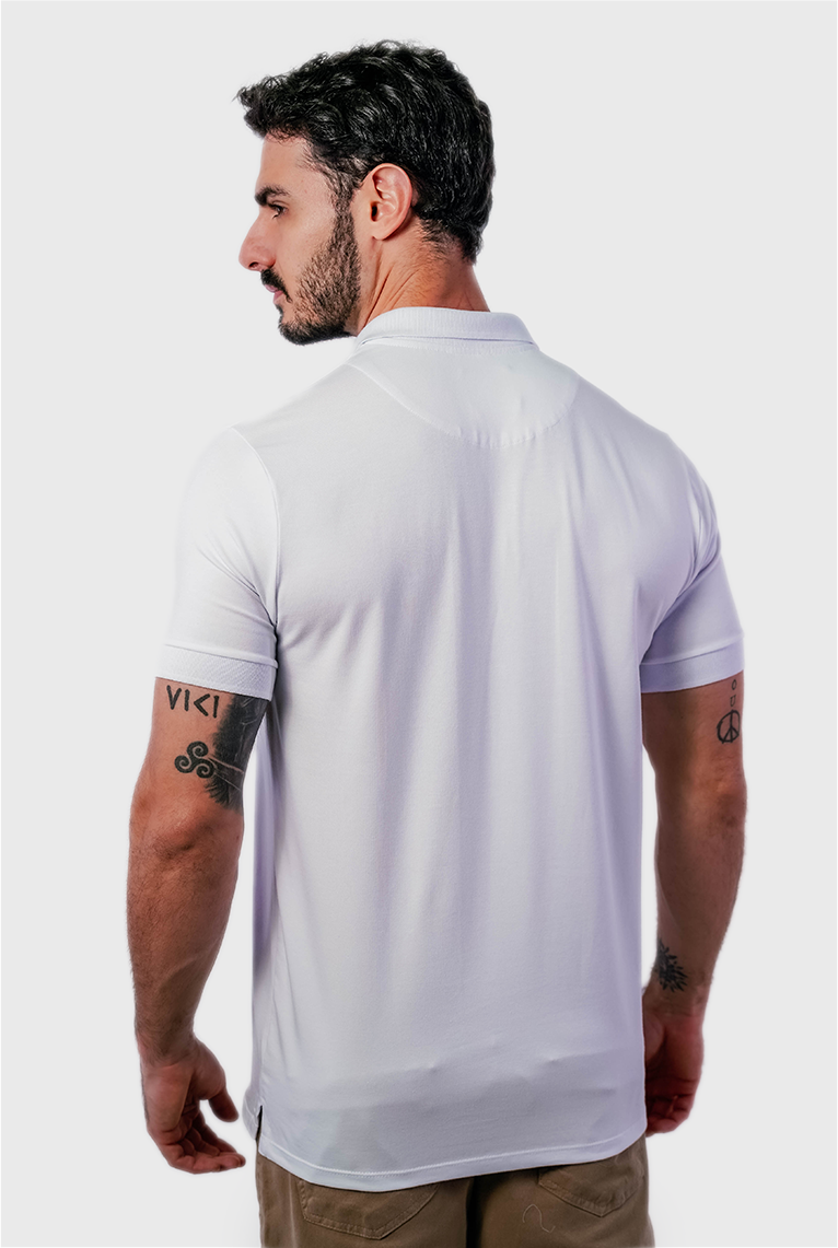 POLO COTTON PIMA COM ELASTANO LISA