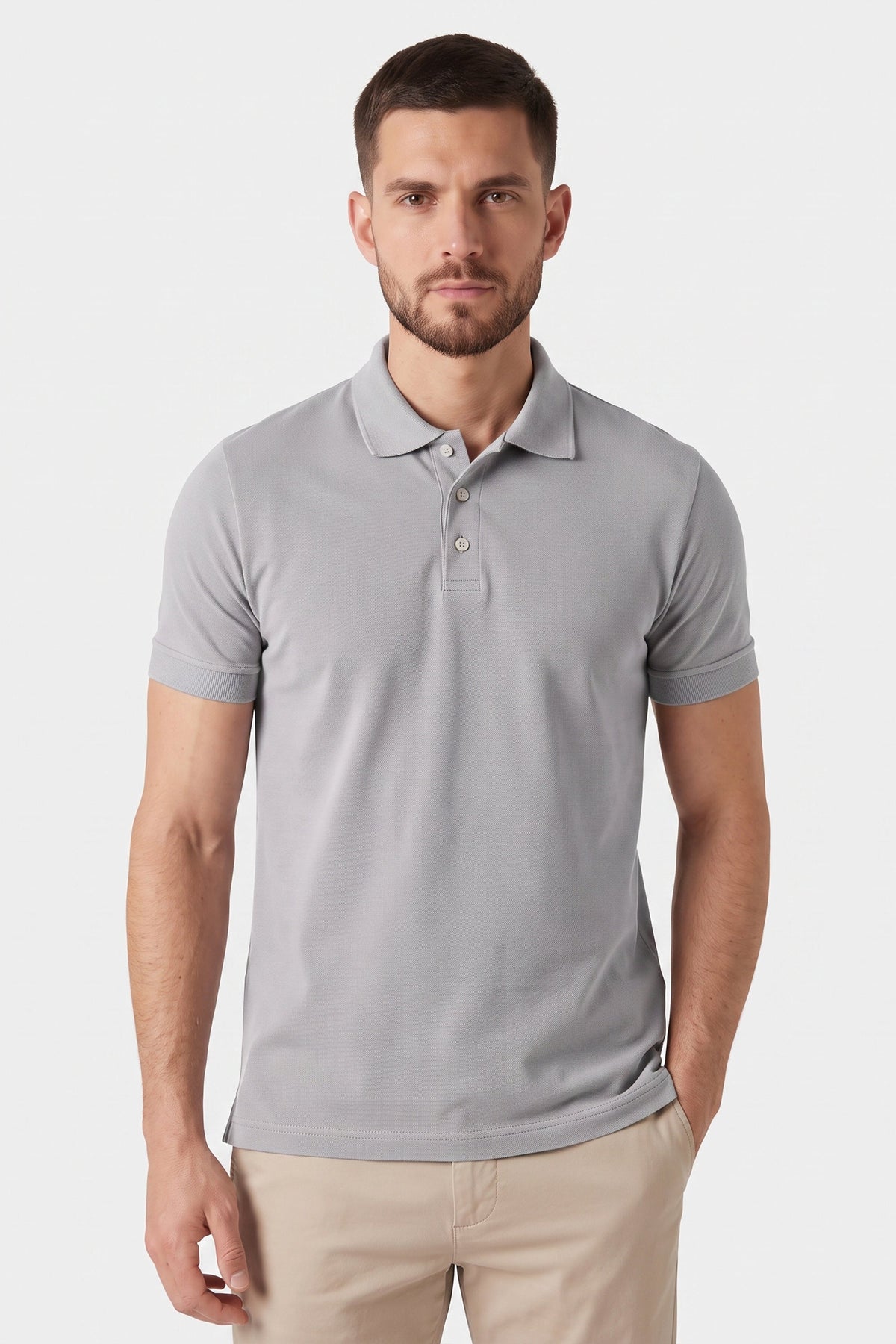 POLO PIQUET PIMA COM ELASTANO LISA