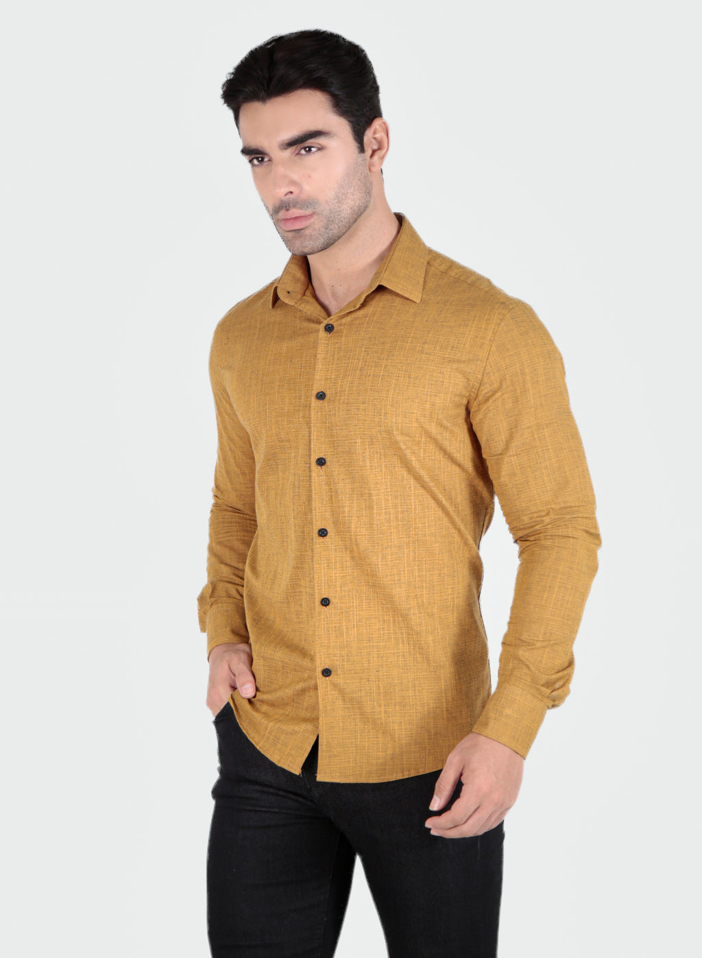 CAMISA SOCIAL MANGA LONGA SLIM FIT FLAMÊ