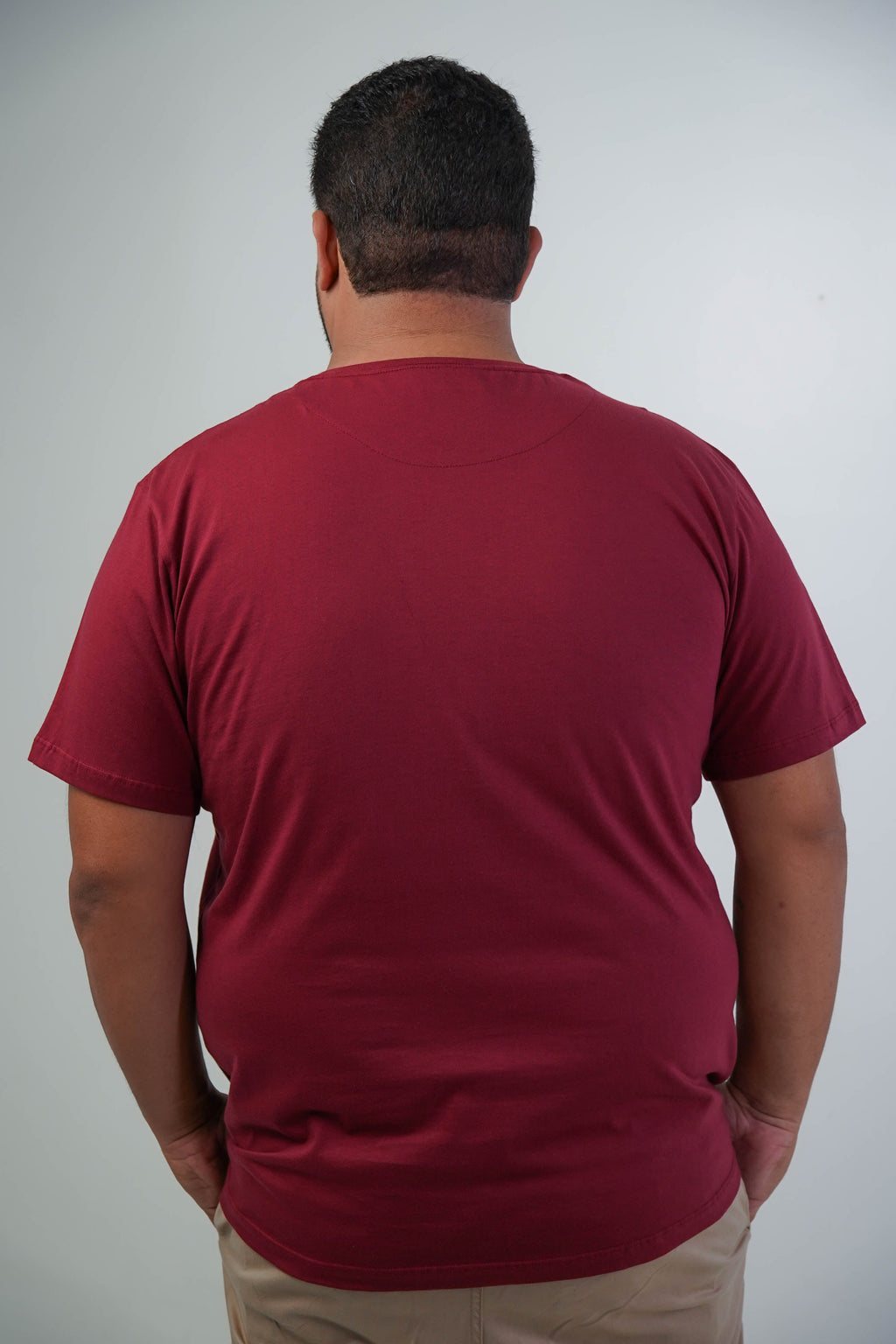 CAMISETA BÁSICA GOLA REDONDA LISA PLUS