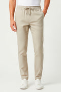 CALÇA JOGGER LINHO PALHA