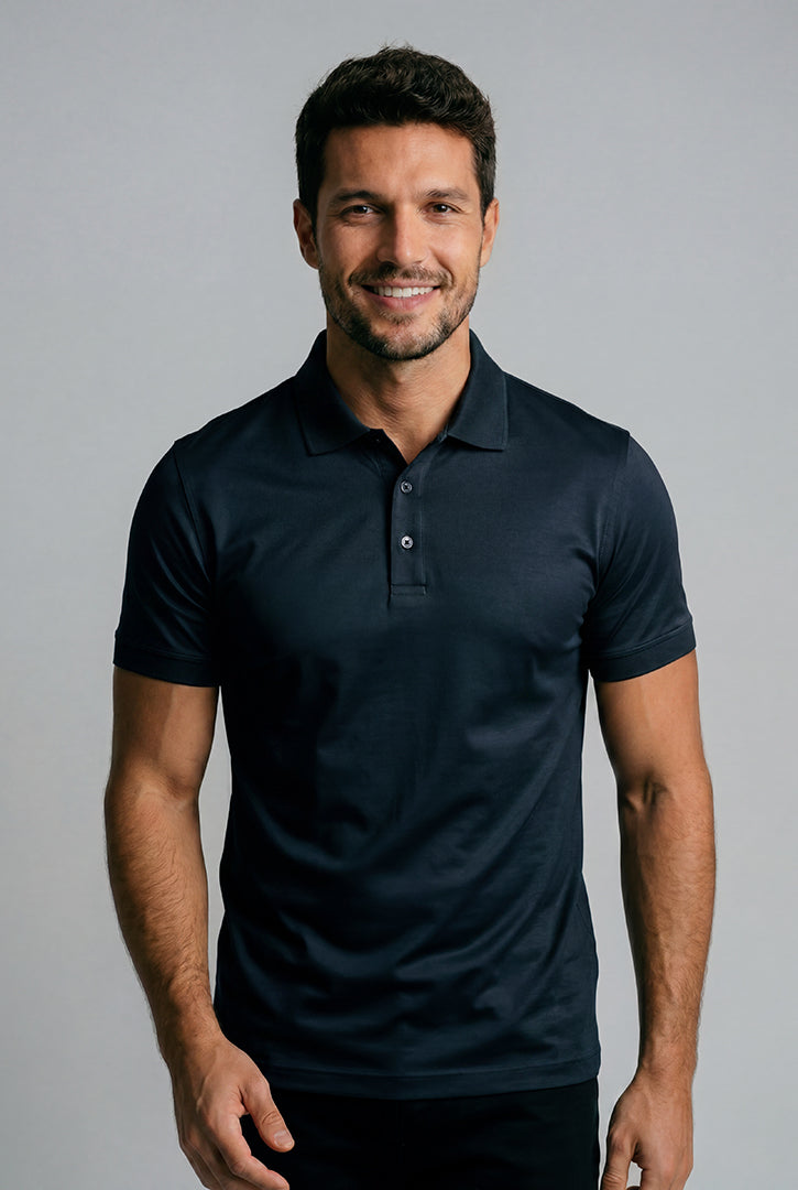 POLO COTTON PIMA COM ELASTANO LISA